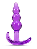 Byours Triple Bead Anchor Anal Plug Purple 2