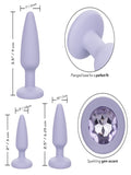 Calexotics Crystal Booty Anal Plug Kit Lilac 5