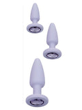 Calexotics Crystal Booty Anal Plug Kit Lilac 3