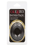 Calexotics Rubber Cock Ring 3 Pack Black 1