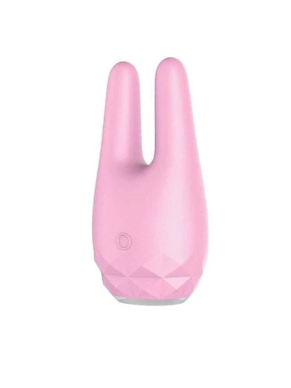 Diamonds by Playful The Countess Mini Rabbit Ears Vibrating Massager Pink 3