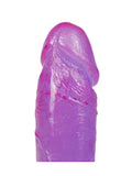 Doc Johnson Crystal Jellies 8-Inch Realistic Cock with Balls Purple 3