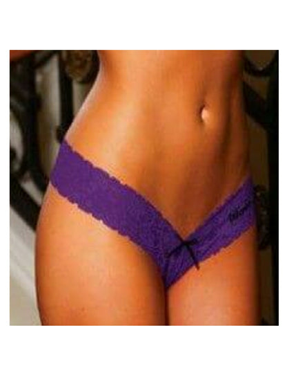 Hustler Lingerie Classy Lace G-String Purple