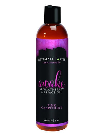 Intimate Earth Awake Pink Grapefruit Aromatherapy Massage Oil 1