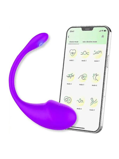 Love Spouse App Control Erotic Egg Purple 1