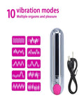 Luxe Outlet 10 Function Vibrating Bullet Purple 2