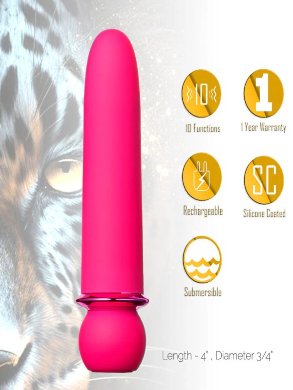 Maia Jaguar Bullet Vibrator Pink 4