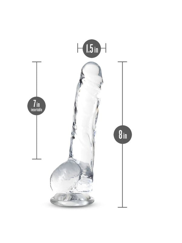 Naturally Yours 8" Dildo Clear 6