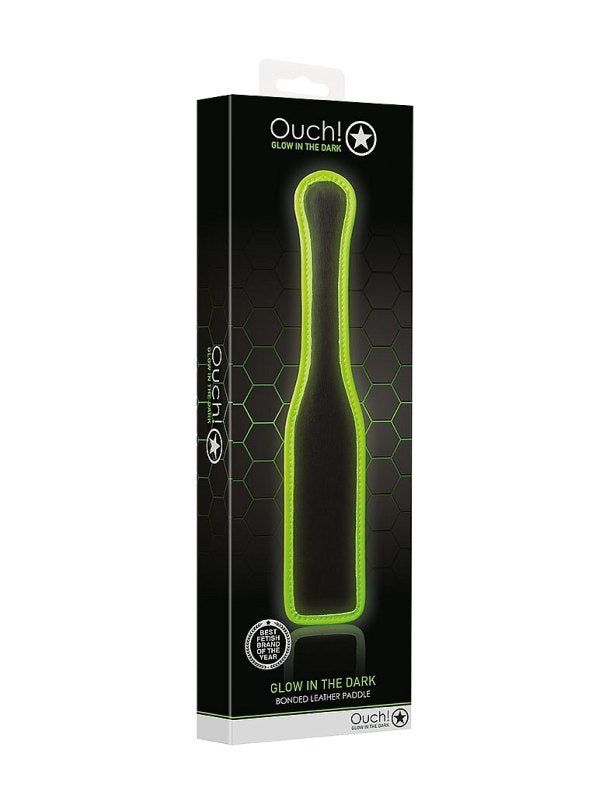 Ouch! Glow In The Dark Bonded Leather Paddle 1