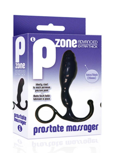 P-zone Extra Thick Advanced Prostate Massager Black 1