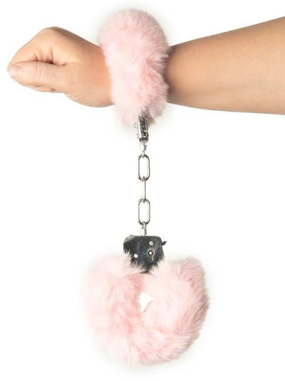 Poison Rose Fluffy Metal Hand Cuffs Blossom 1