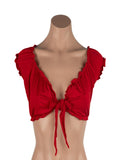 Poison Rose Tie Up Top Red 1