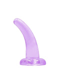 Real Rock 5" Non Realisitc Curved Dildo Purple 1