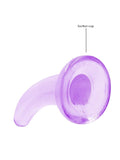 Real Rock 5" Non Realisitc Curved Dildo Purple 2