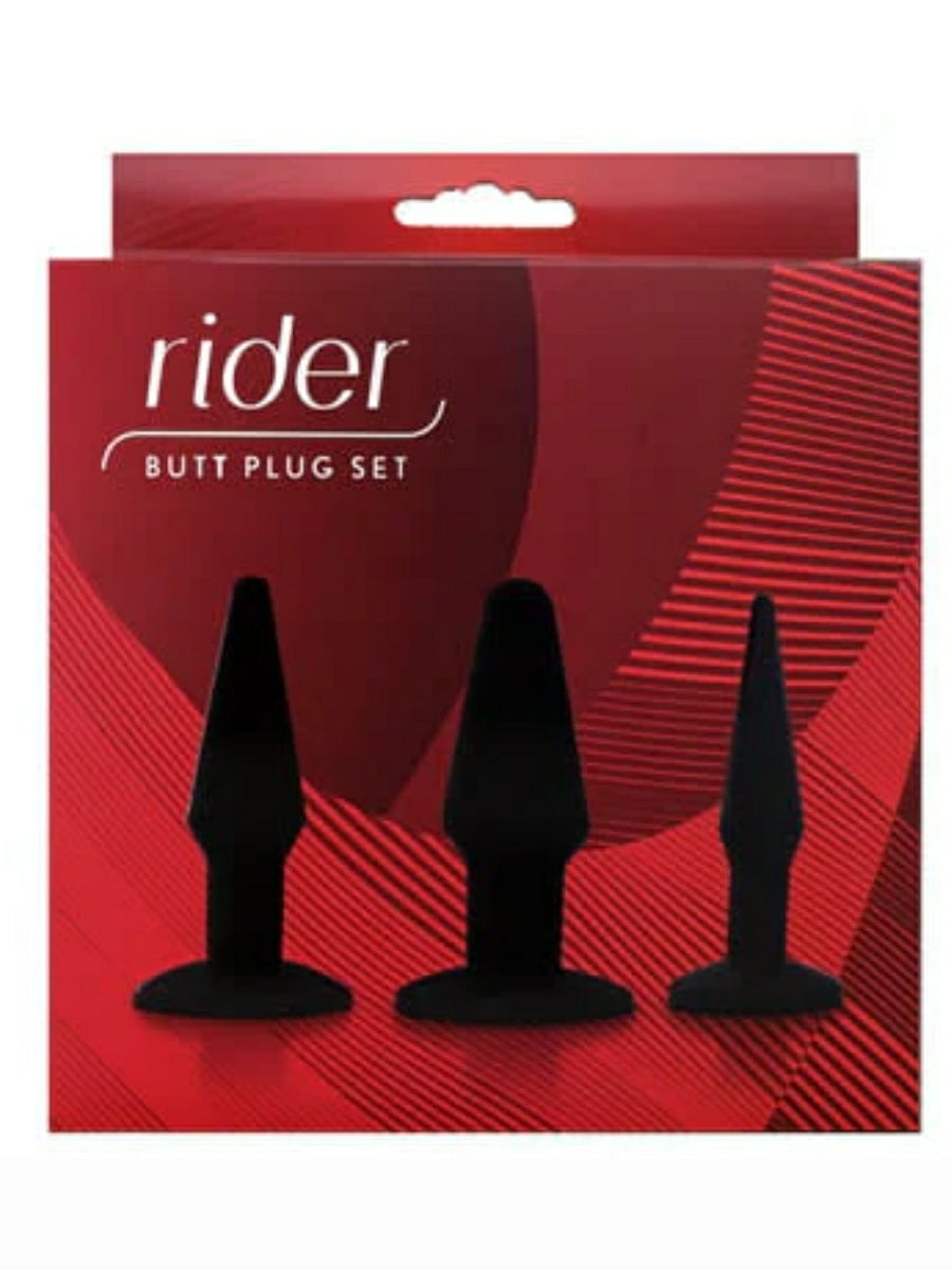 Rider 3 Piece Butt Plug Trio 1