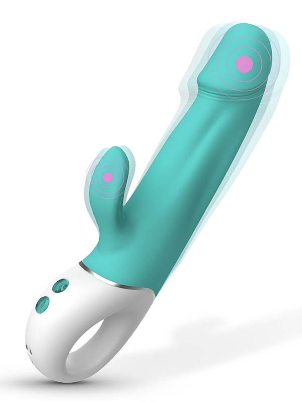 S-Hande Wave Rabbit Vibrator Tiffany Blue 1