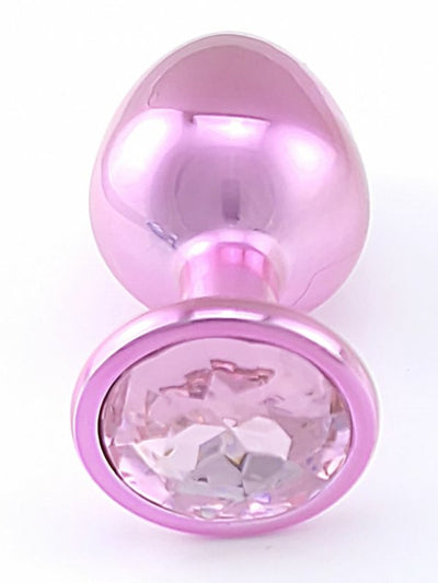 Steel Anal Plug Pink Medium