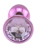 Steel Anal Plug Pink Small