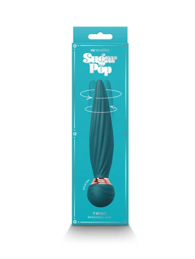 Sugar Pop Twist Bendable Vibrator Teal 1