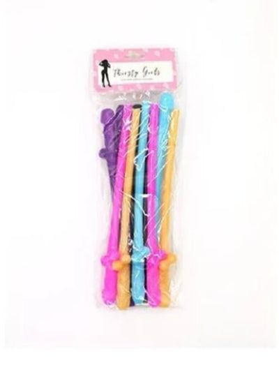 Thirsty Girls Dicky Sippy Straws 10 Pack Multicolour 1