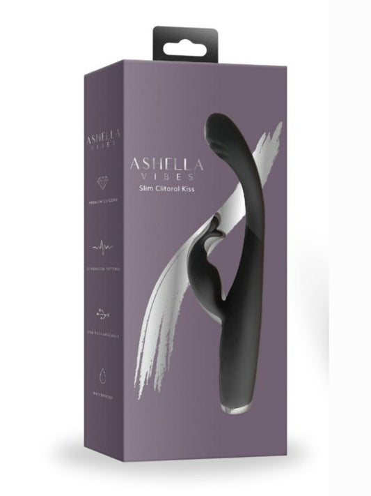 Ashella Vibes Slim Clitoral Kiss Rabbit Vibrator - Passionzone Adult Store