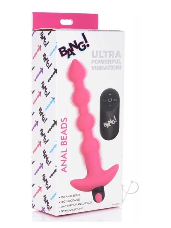 Bang! Vibrating Anal Beads Pink - Passionzone Adult Store