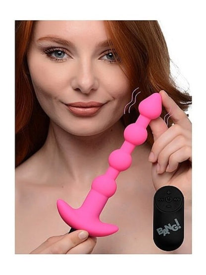 Bang! Vibrating Anal Beads Pink - Passionzone Adult Store