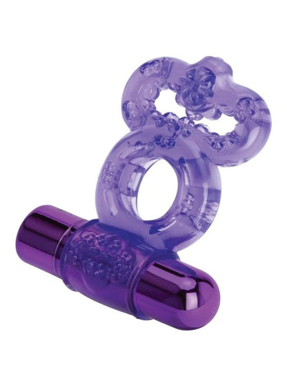 Bodywand Duo Vibrating Cock Ring Purple - Passionzone Adult Store