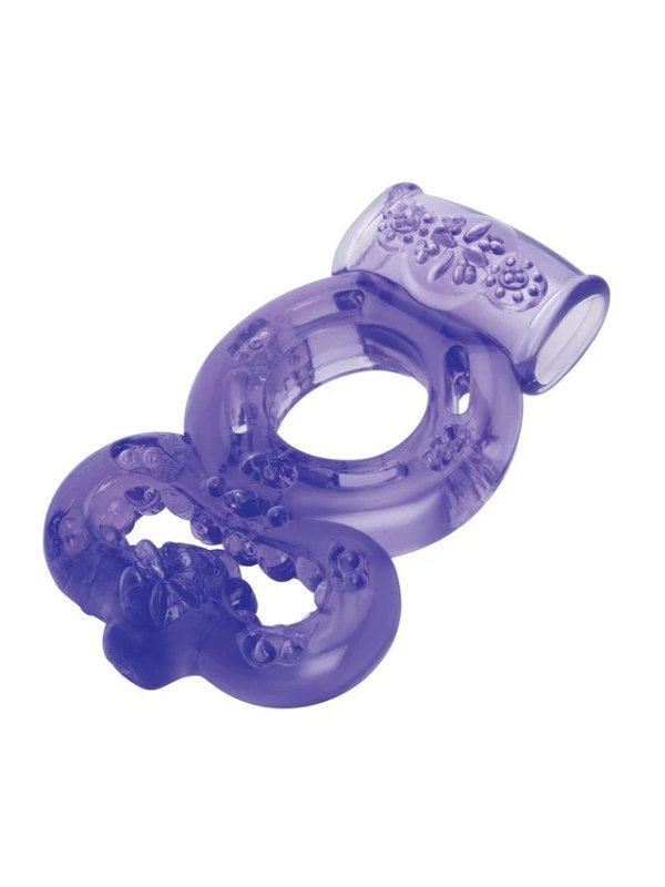 Bodywand Duo Vibrating Cock Ring Purple - Passionzone Adult Store