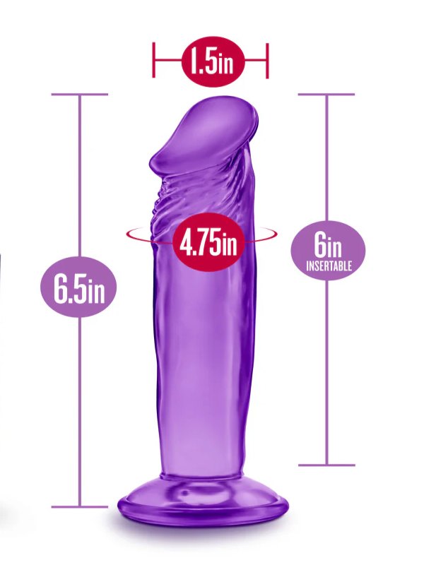 Byours Sweet & Small 6" Dildo Purple - Passionzone Adult Store