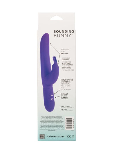 Calexotics Bounding Bunny Rabbit Vibrator Purple - Passionzone Adult Store