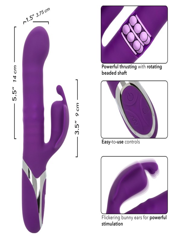 Calexotics Enchanted Flutter Rabbit Vibrator - Passionzone Adult Store