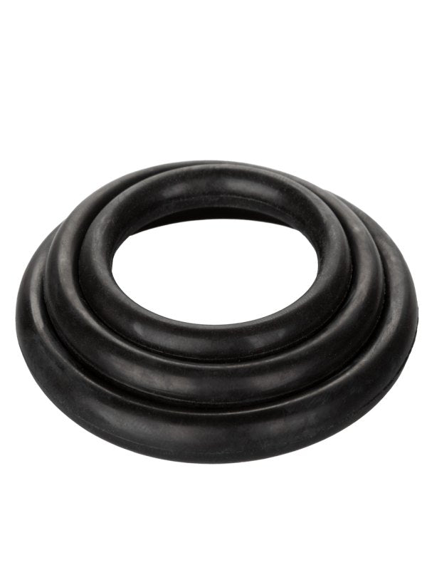 Calexotics Rubber Cock Ring 3 Pack Black - Passionzone Adult Store