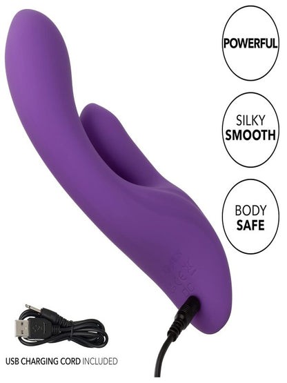 Calexotics Stella Liquid Silicone Dual Pleaser Rabbit Vibrator - Passionzone Adult Store