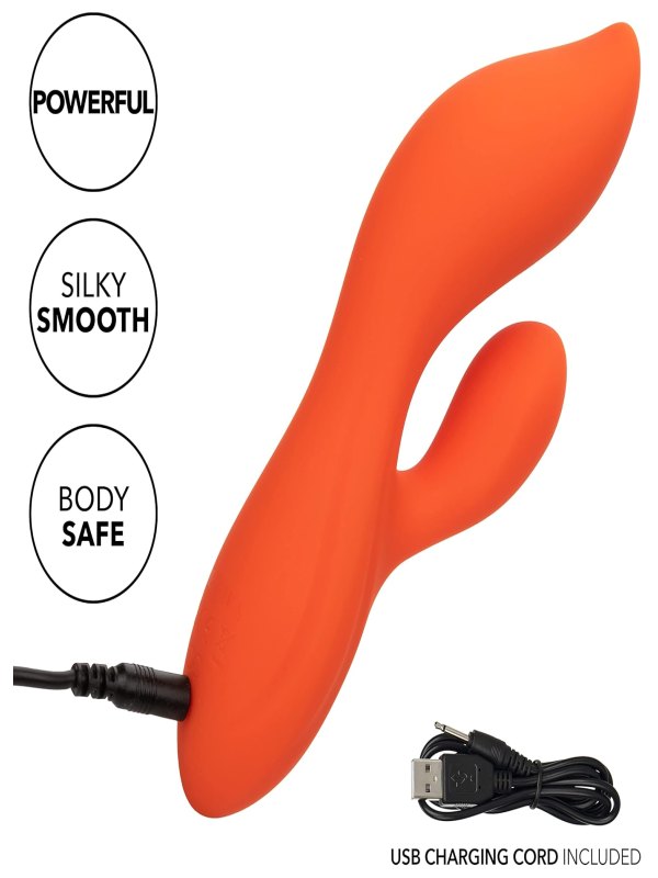 Calexotics Stella Liquid Silicone Dual Teaser Rabbit Vibrator - Passionzone Adult Store