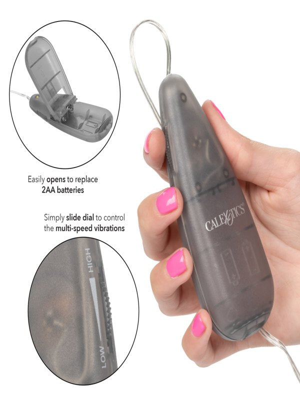 Calexotics Teardrop Bullet Vibrator Smoke - Passionzone Adult Store