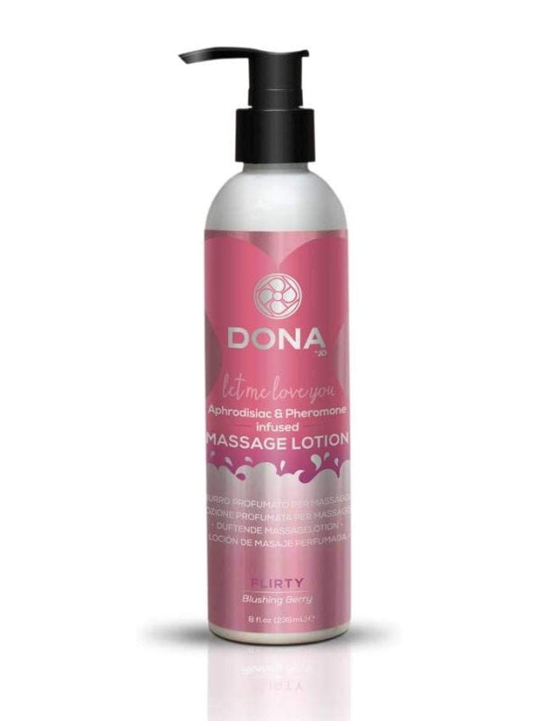 Dona Flirty Blushing Berry Massage Lotion 235ml - Passionzone Adult Store