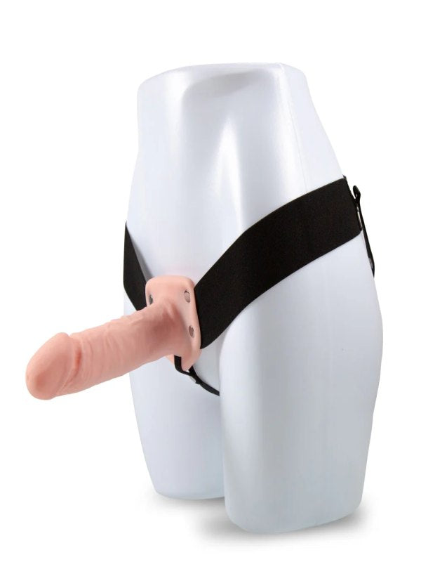 Dr. Skin Hollow 7" Strap On Kit Flesh - Passionzone Adult Store