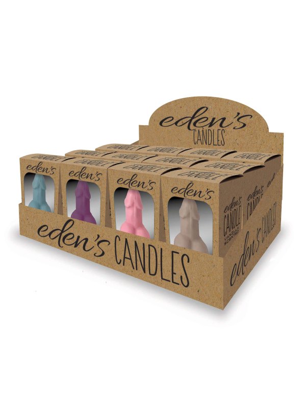 Eden's Candle Penis Candle Eggplant - Passionzone Adult Store