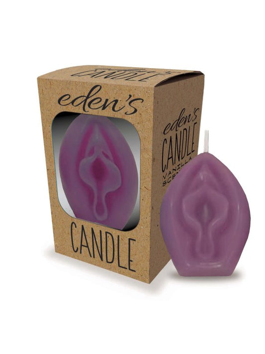 Eden's Candle Vagina Candle Eggplant - Passionzone Adult Store