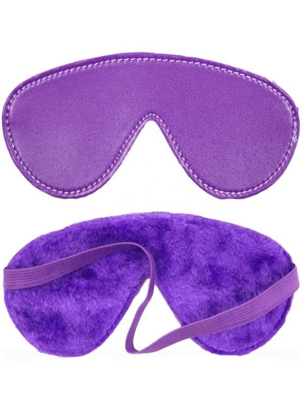 Faux Fur Lined Blindfold Purple - Passionzone Adult Store