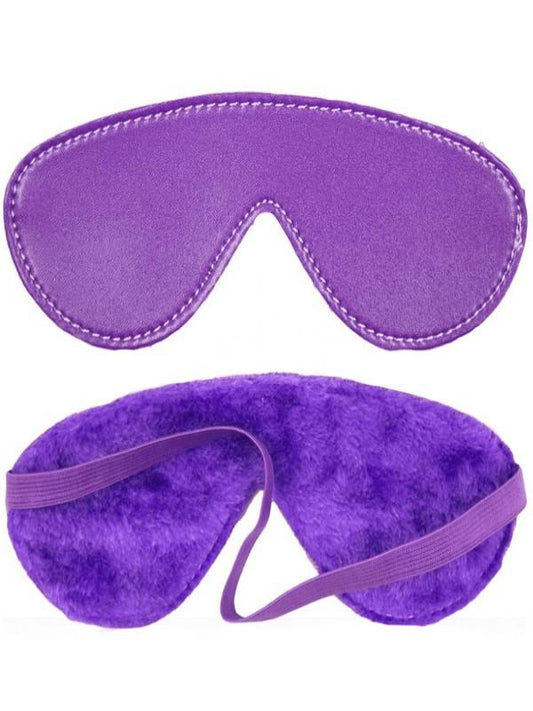 Faux Fur Lined Blindfold Purple - Passionzone Adult Store