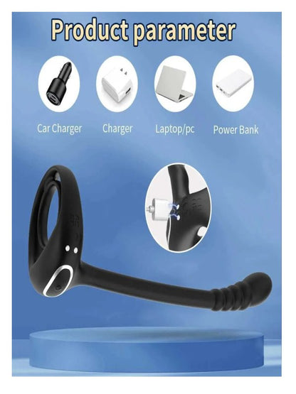 Hulamy App Control Cock Ring & Prostate Massager - Passionzone Adult Store