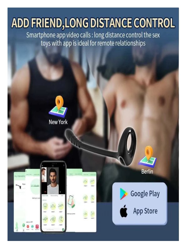 Hulamy App Control Cock Ring & Prostate Massager - Passionzone Adult Store