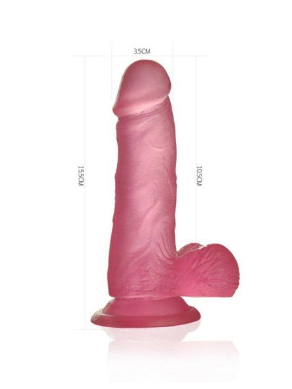 Jelly Studs 6" Dildo Pink - Passionzone Adult Store