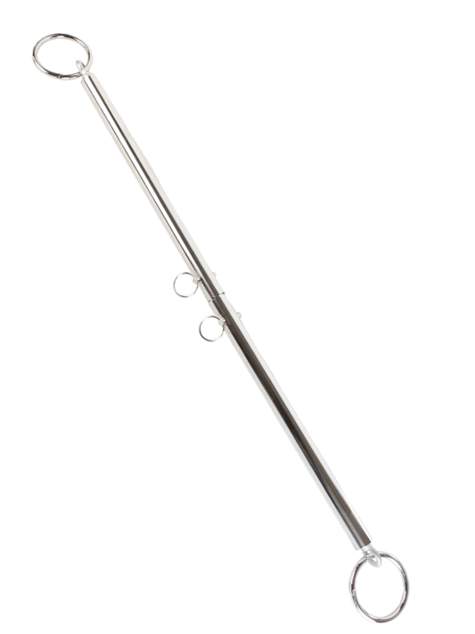 Love In Leather Adjustable Spreader Bar Chrome - Passionzone Adult Store