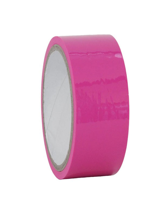 Love In Leather Bondage Tape Hot Pink - Passionzone Adult Store