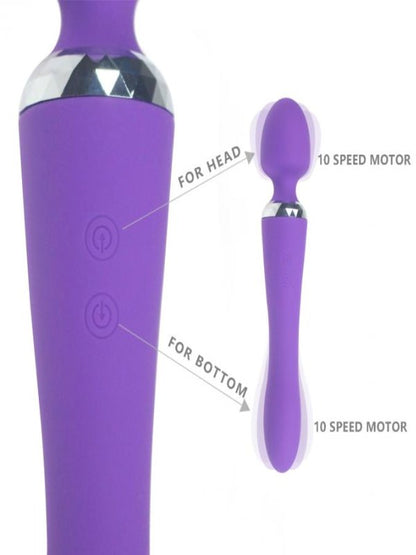 Love Magic iWand Dual Wand Vibrator Pink - Passionzone Adult Store