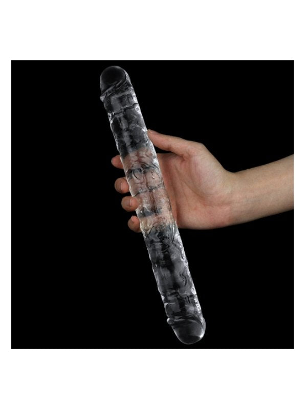 Lovetoy Flawless Clear 12" Double Dildo - Passionzone Adult Store