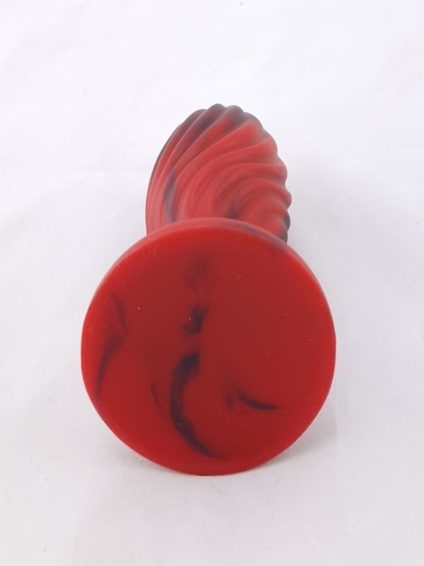 Luxe Outlet Dragon Egg Anal Plug Small Red/Black - Passionzone Adult Store